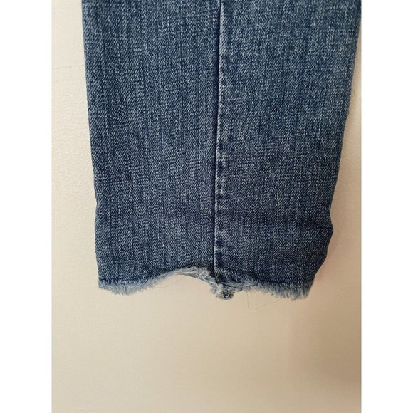 NWT Neuw Slim Slouch Faded Blue Boyfriend Jeans Women’s Size‎ 4 90s Y2K Distress - Picture 5 of 7